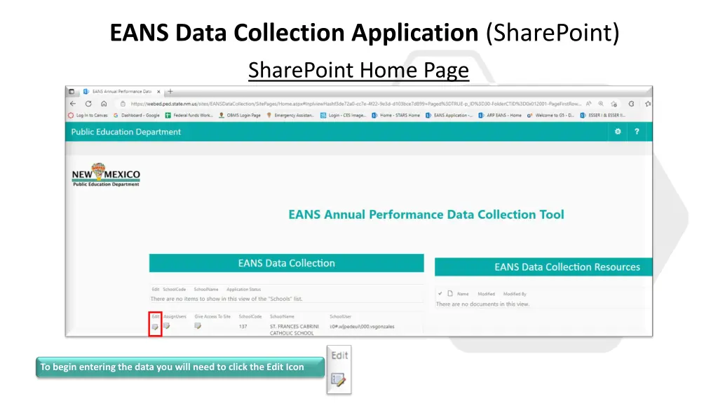 eans data collection application sharepoint 2