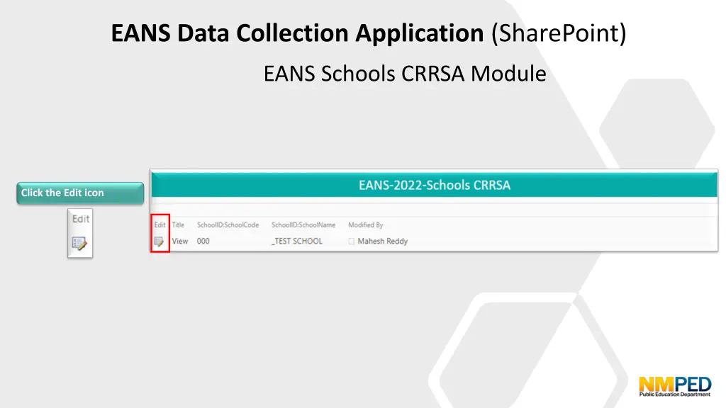 eans data collection application sharepoint 6