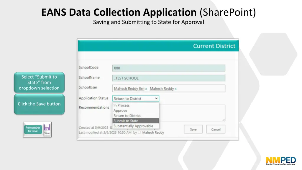 eans data collection application sharepoint 7