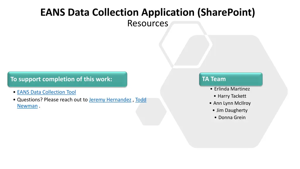 eans data collection application sharepoint 8