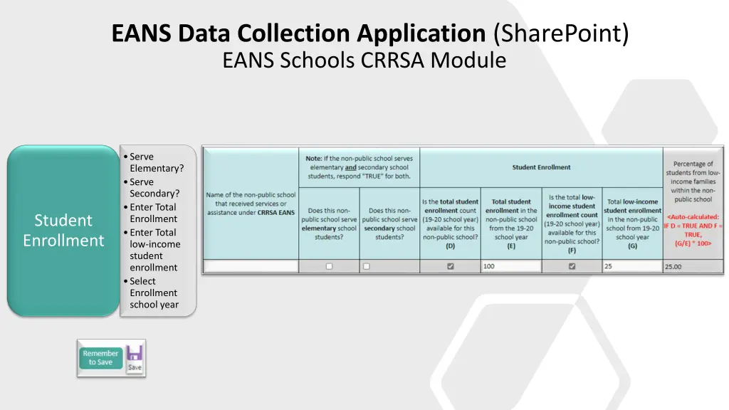 eans data collection application sharepoint eans 5