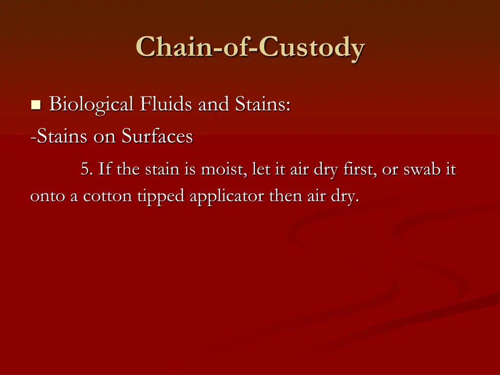 chain of custody 11