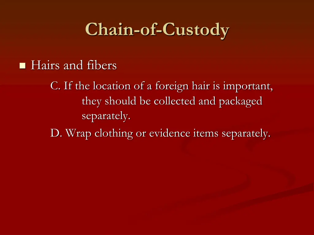 chain of custody 14