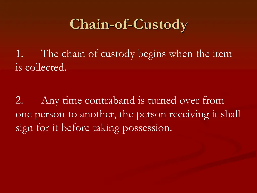 chain of custody 3