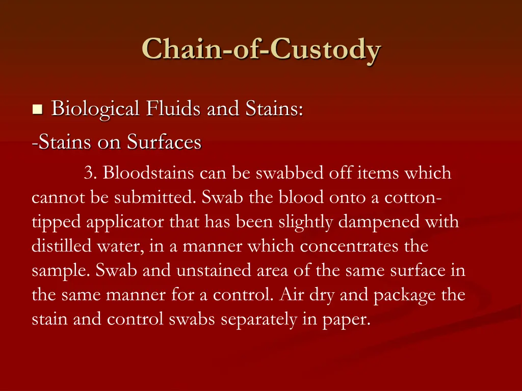 chain of custody 9