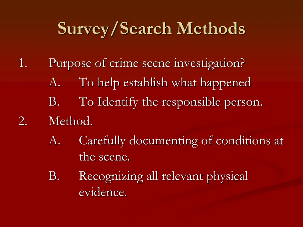 survey search methods