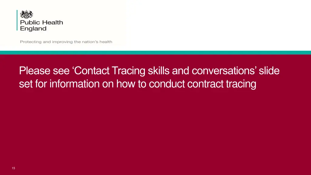 please see contact tracing skills