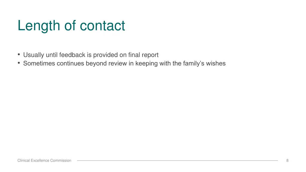 length of contact