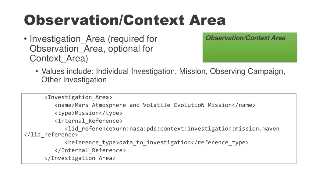 observation context area 3