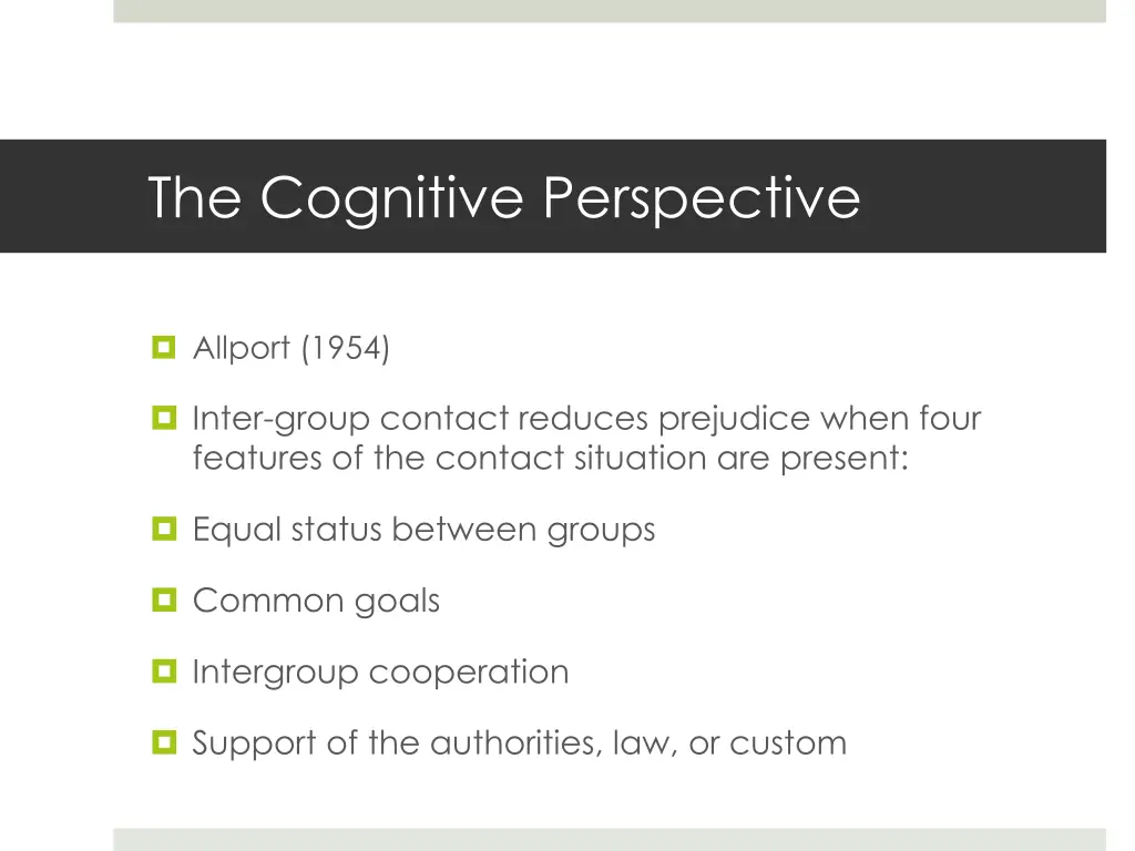 the cognitive perspective 12