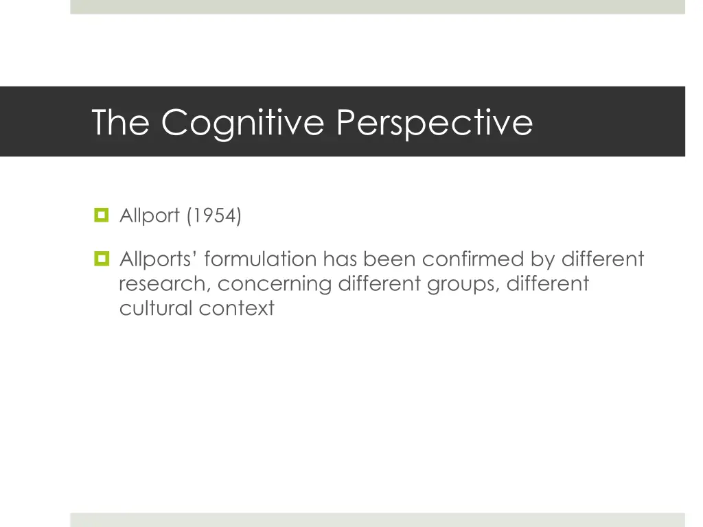 the cognitive perspective 13