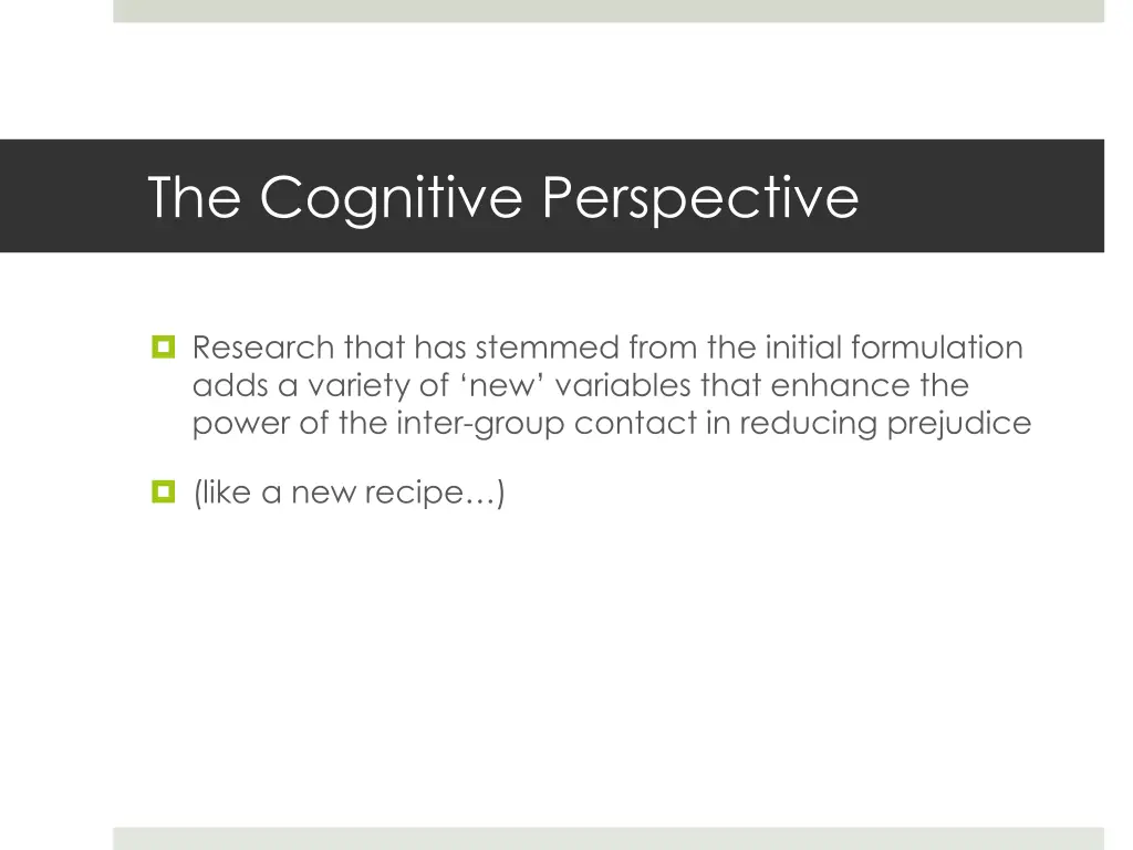 the cognitive perspective 14