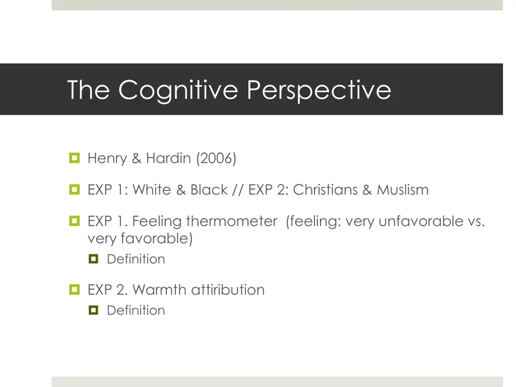 the cognitive perspective 24