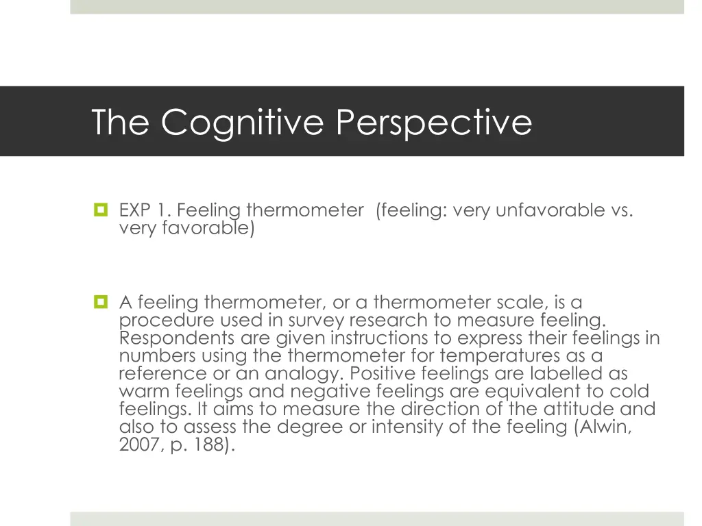 the cognitive perspective 25