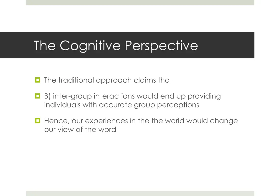 the cognitive perspective 3