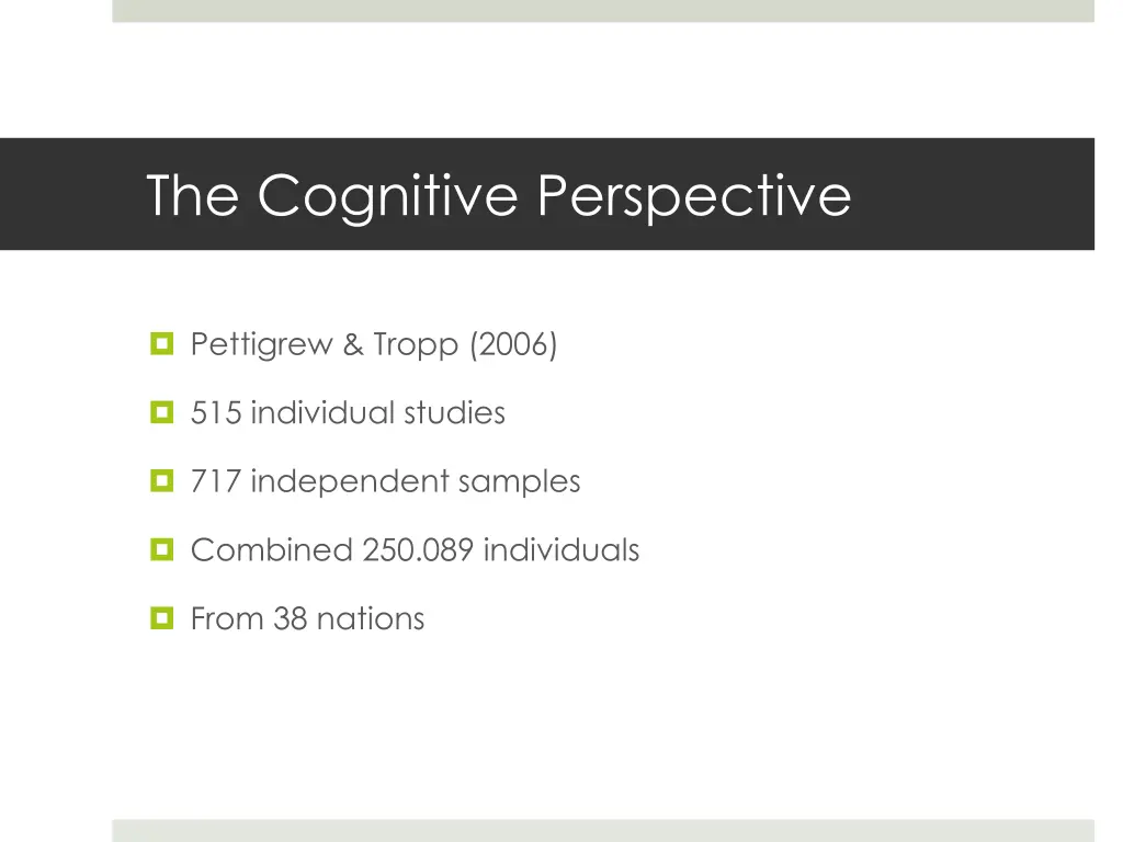 the cognitive perspective 30