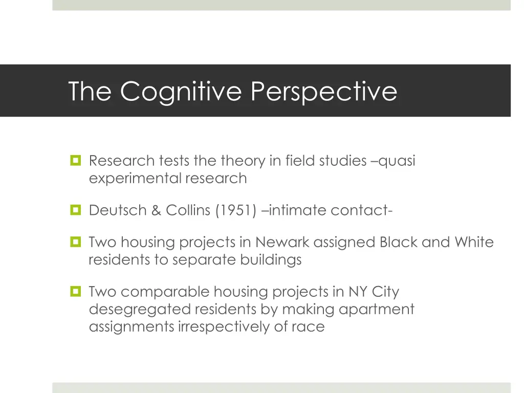 the cognitive perspective 9