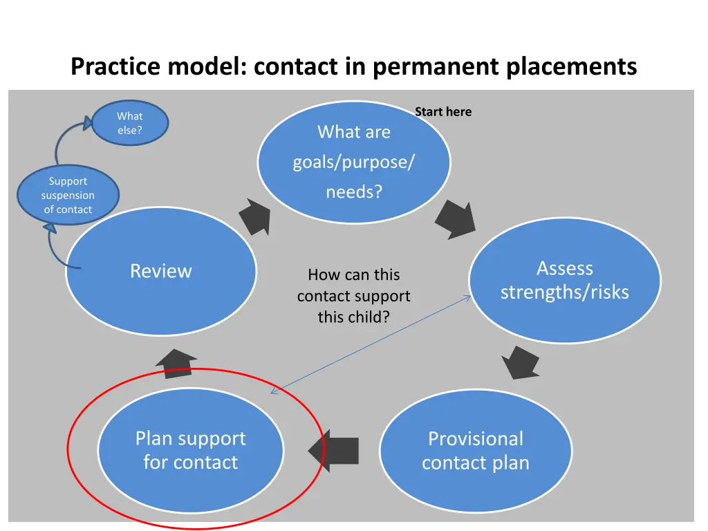 practice model contact in permanent placements 2