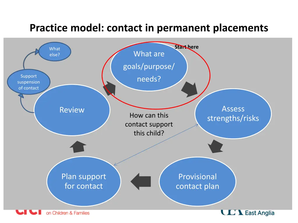 practice model contact in permanent placements