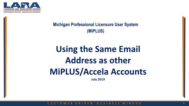 michigan professional licensure user system miplus