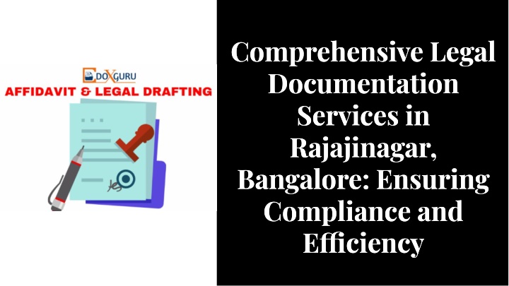 comprehensive legal documentation services