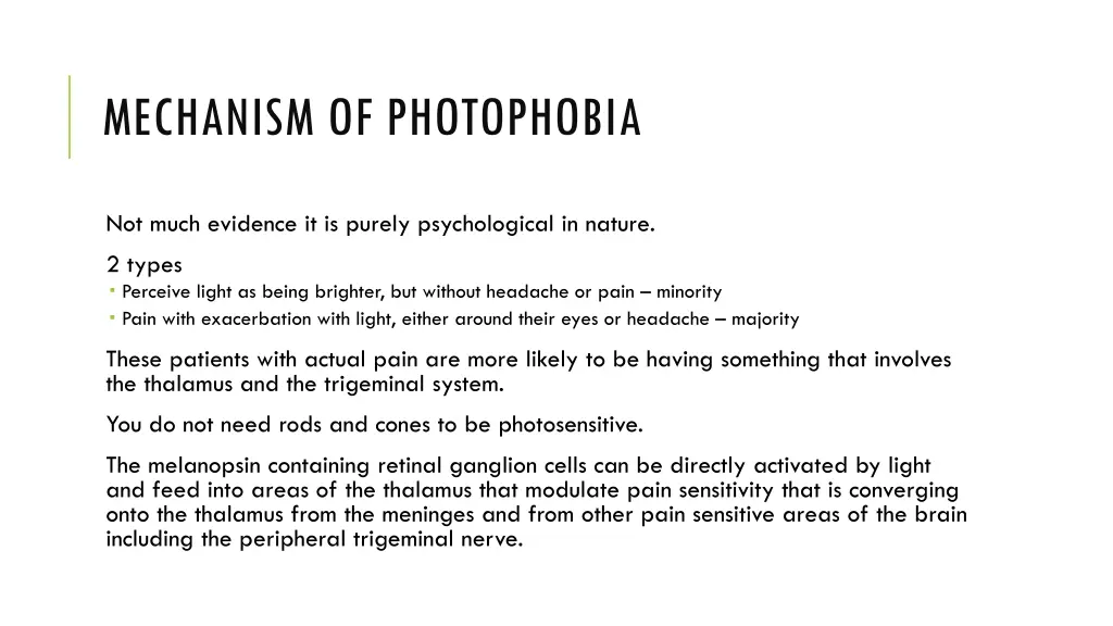 mechanism of photophobia 1