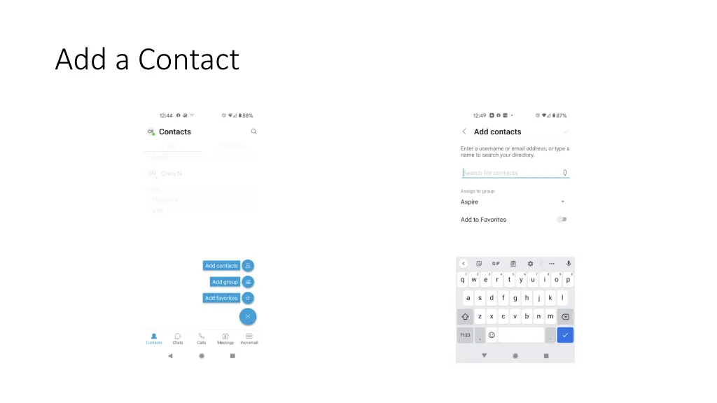 add a contact