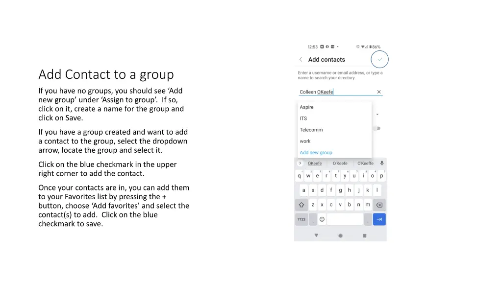 add contact to a group