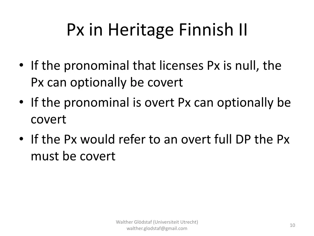 px in heritage finnish ii