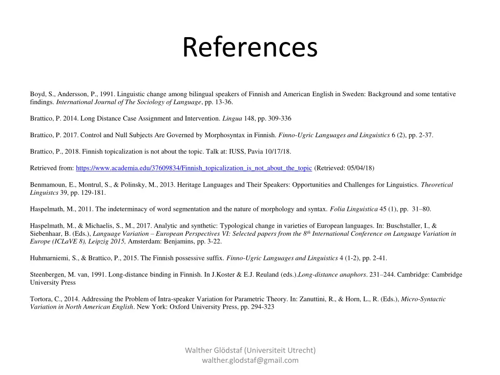 references