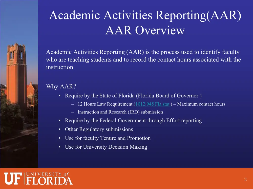 academic activities reporting aar aar overview