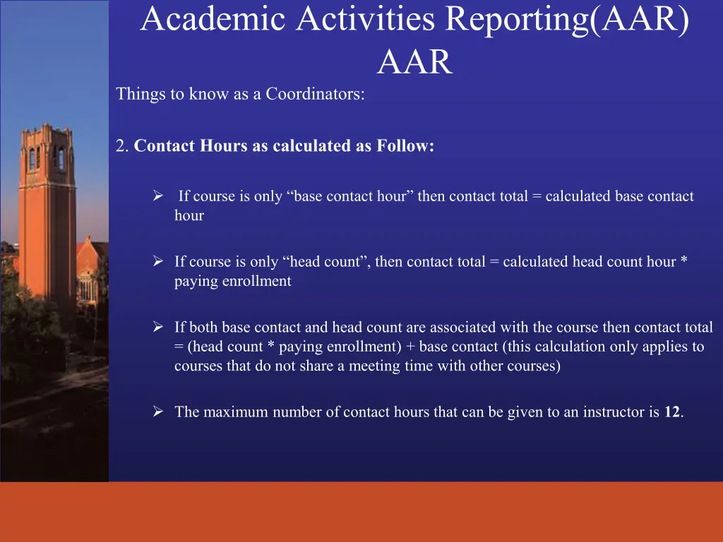 academic activities reporting aar aar things 1