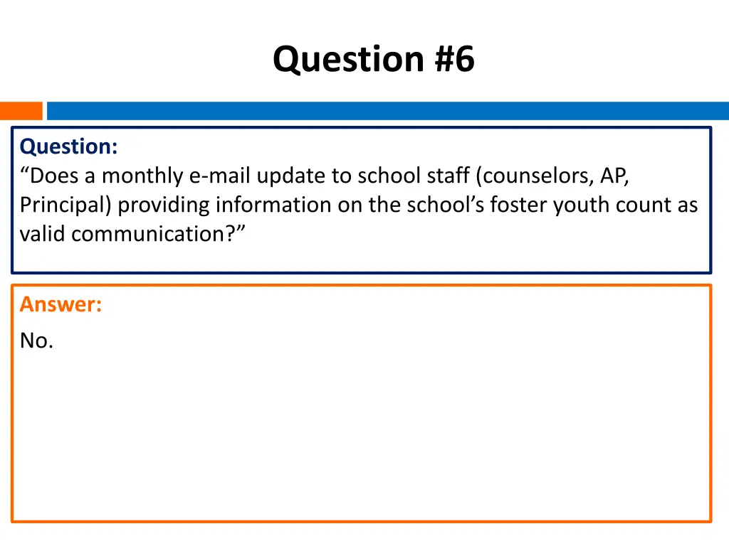 question 6