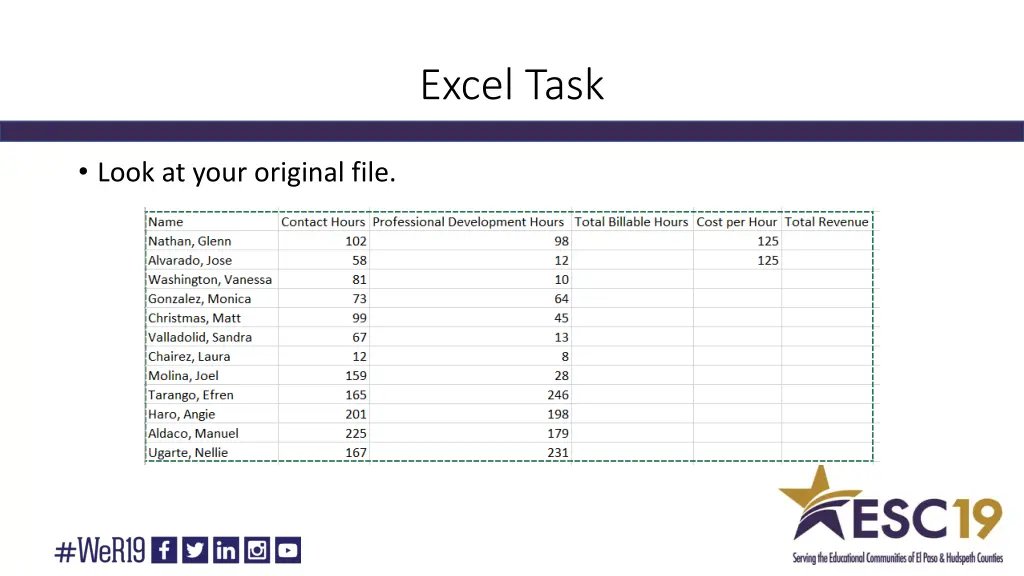 excel task 2