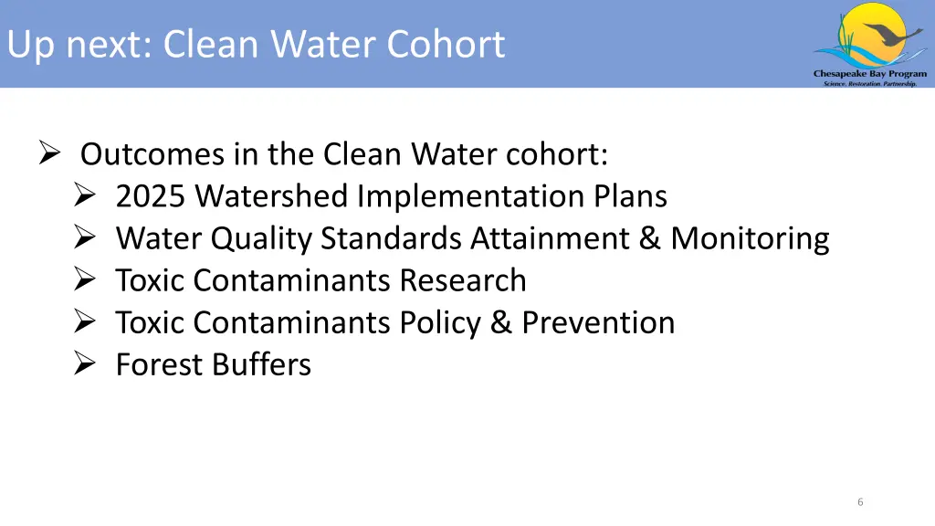 up next clean water cohort