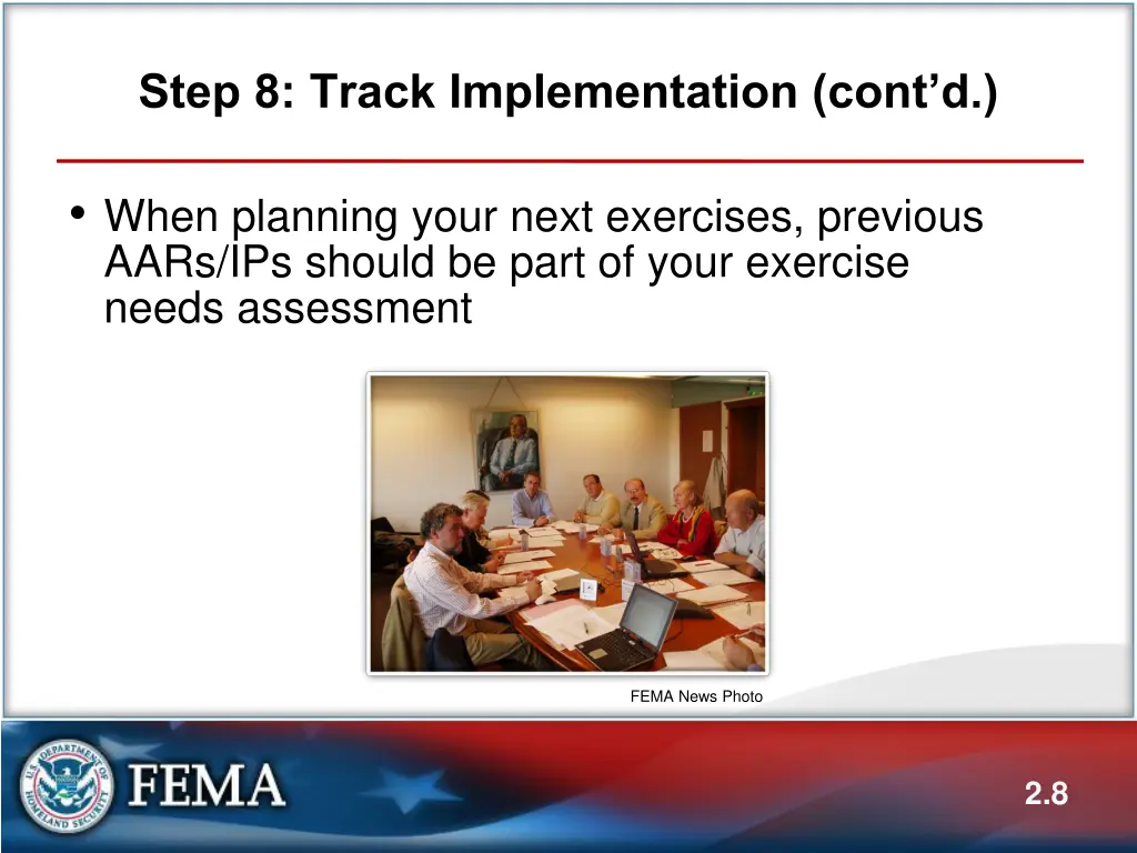 step 8 track implementation cont d 2