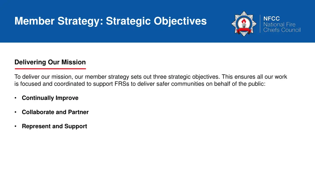 member strategy strategic objectives