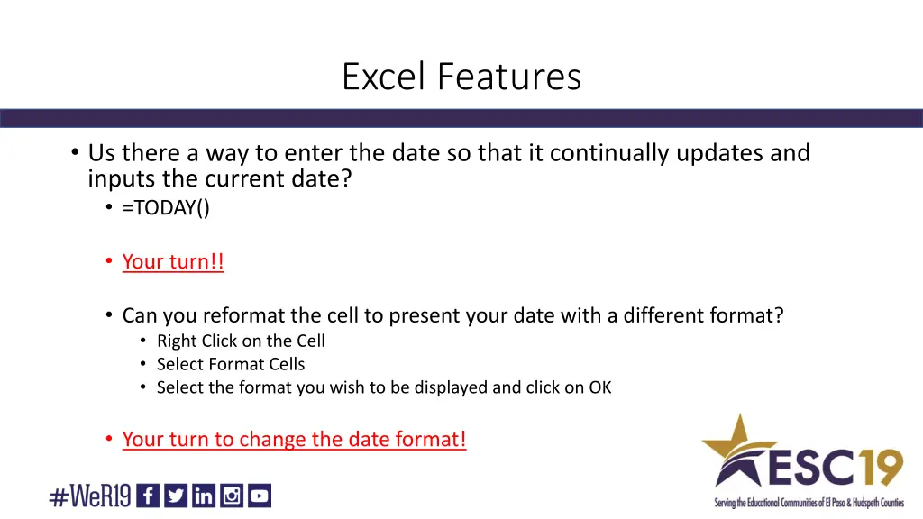 excel features 1