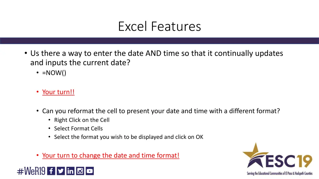 excel features 2