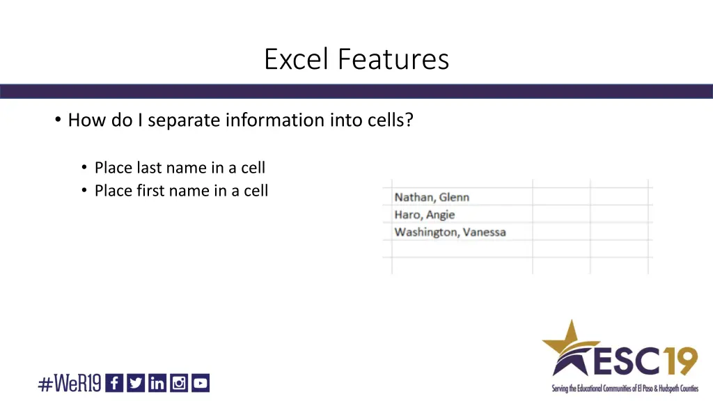 excel features 5