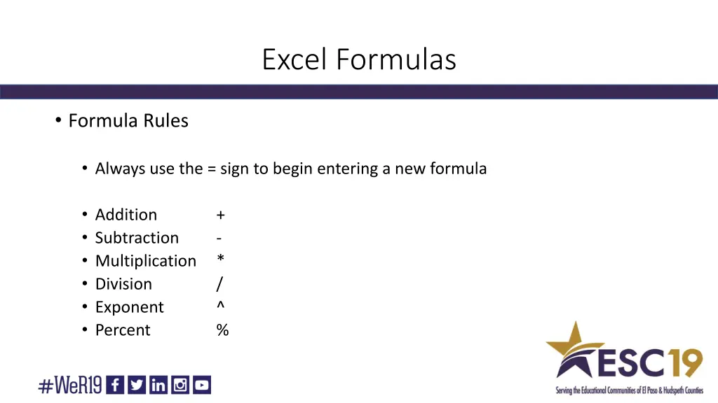 excel formulas