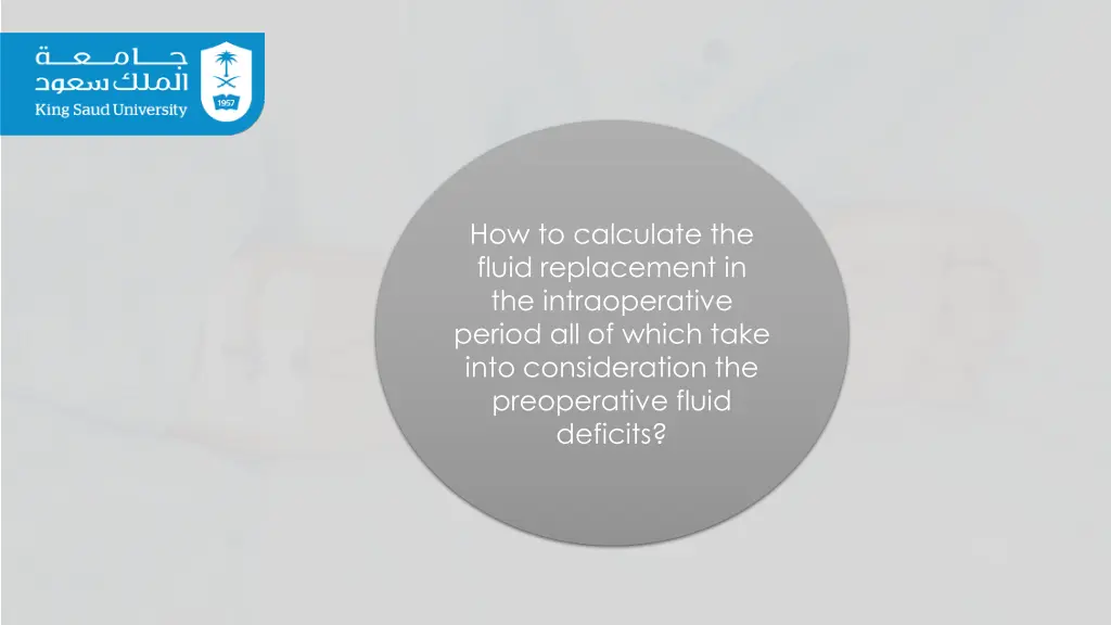 how to calculate the fluid replacement