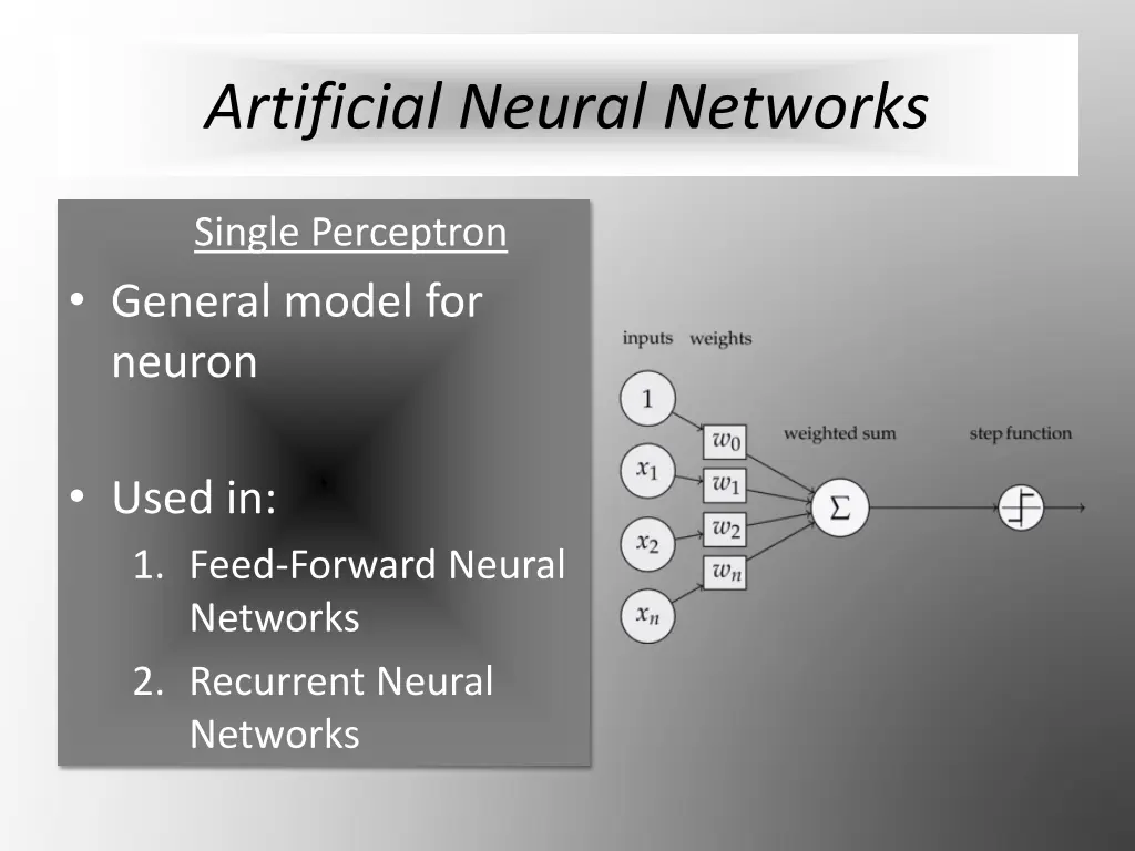 artificial neural networks 1