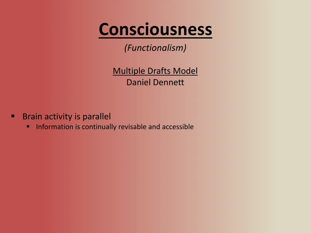 consciousness functionalism