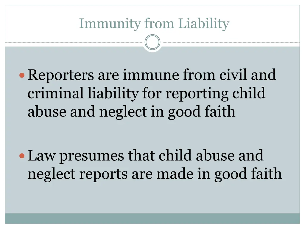 immunity from liability