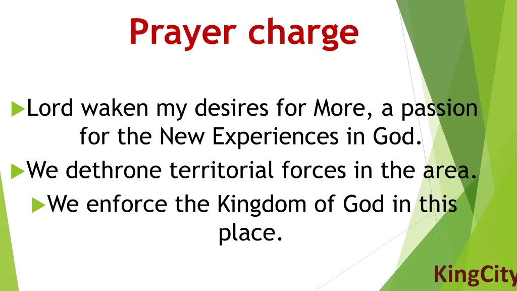 prayer charge