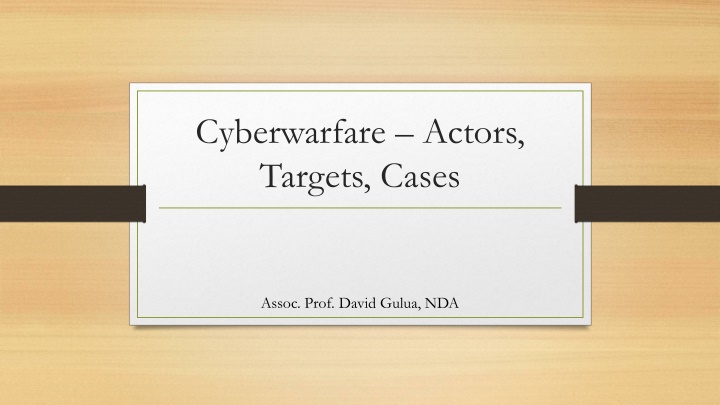 cyberwarfare actors targets cases