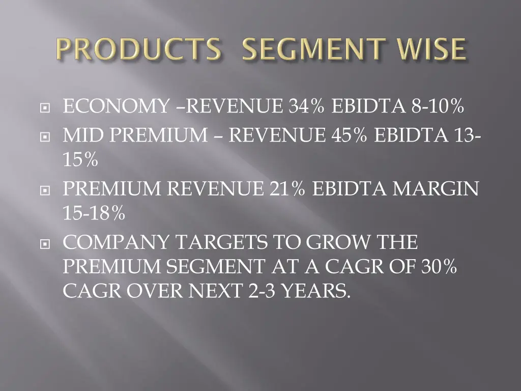 economy revenue 34 ebidta 8 10 mid premium