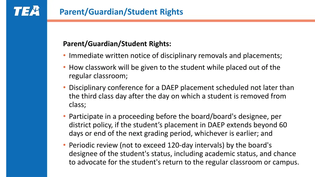 parent guardian student rights