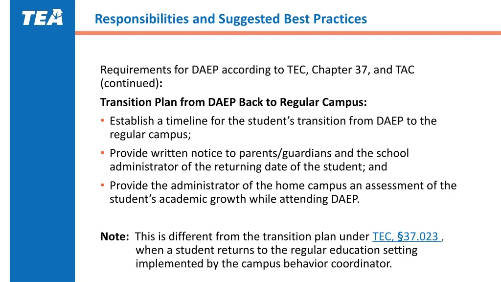 responsibilities and suggested best practices 13